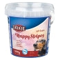 Trixie Soft Snack Happy Stripes 500g Eimer – Light Belohnungssnacks für Hunde mit Rind