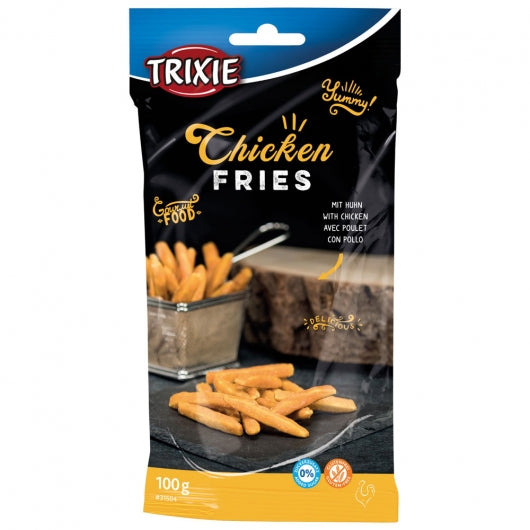 Trixie Chicken Fries 100g – Glutenfreie Huhn-Snacks ohne Zuckerzusatz für Hunde