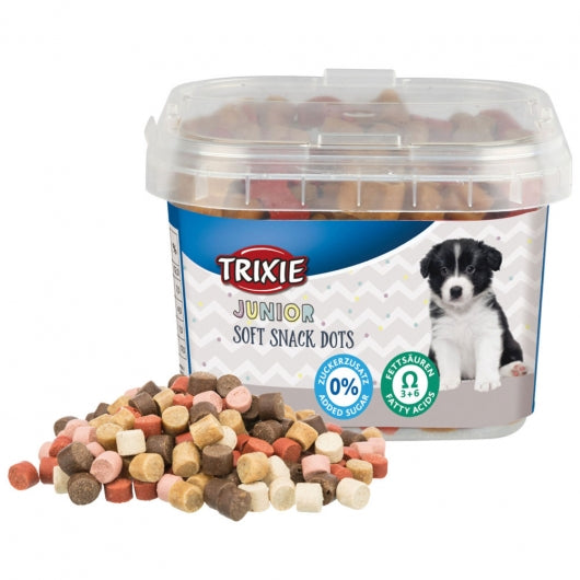 Trixie Junior Soft Snack Dots - 140g | Nährstoffreiche Leckerlis für Welpen und Junghunde