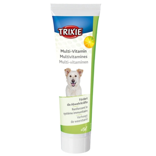 Trixie Multi-Vitamin-Paste für Hunde – 100 g | Stärkung der Abwehrkräfte und Unterstützung für ein gesundes Fell  Optimale Unterstützung für die Gesundheit Ihres Hundes mit der Trixie Multi-Vitamin-Paste